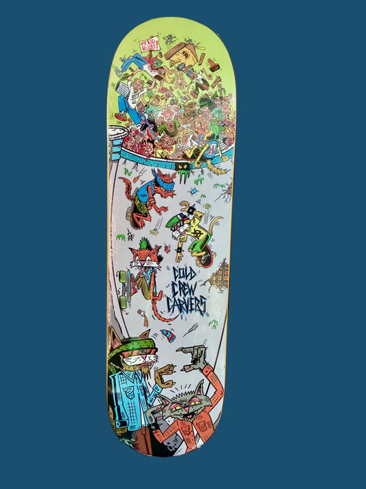 Let them Skate Deck by Bobby Drawsskullz
