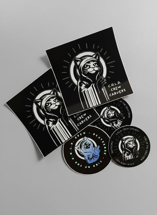C.O.L.D. Crew Carvers Sticker Multi-Pack