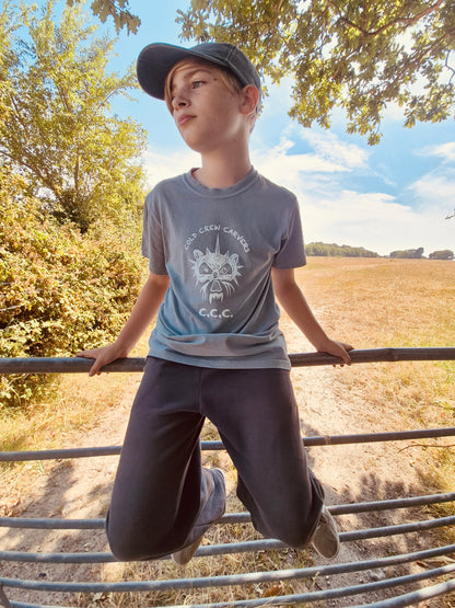 Short sleeve C.C.C. Cat Skull Logo t-shirt