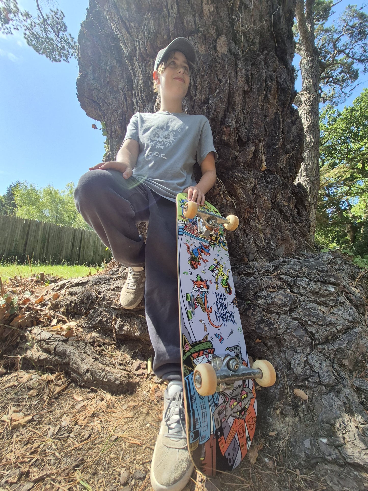 Let them Skate Deck by Bobby Drawsskullz