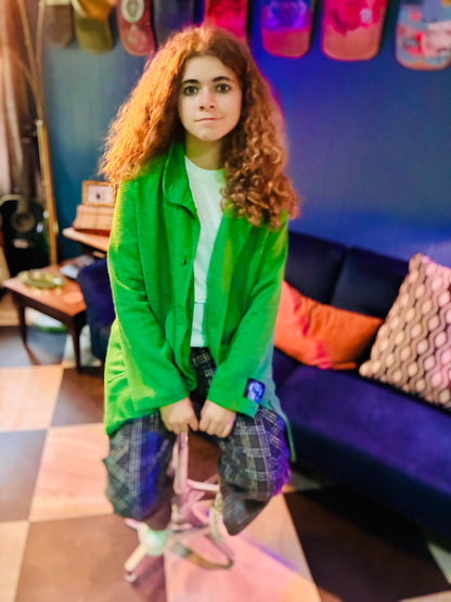 Carvers Lightweight Vintage Style Green Coat