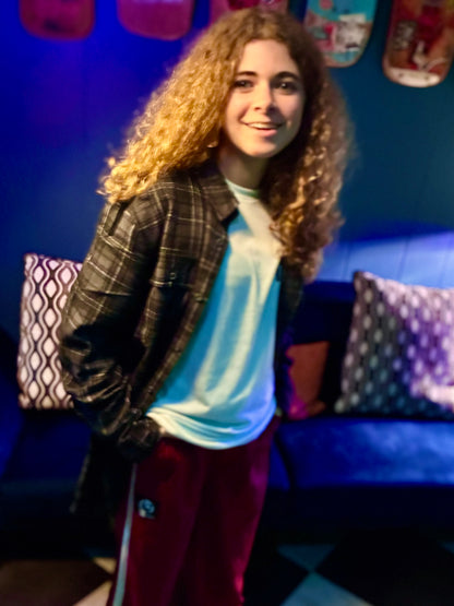 Carvers C.O.L.D. Kitty Print Plaid Flannel