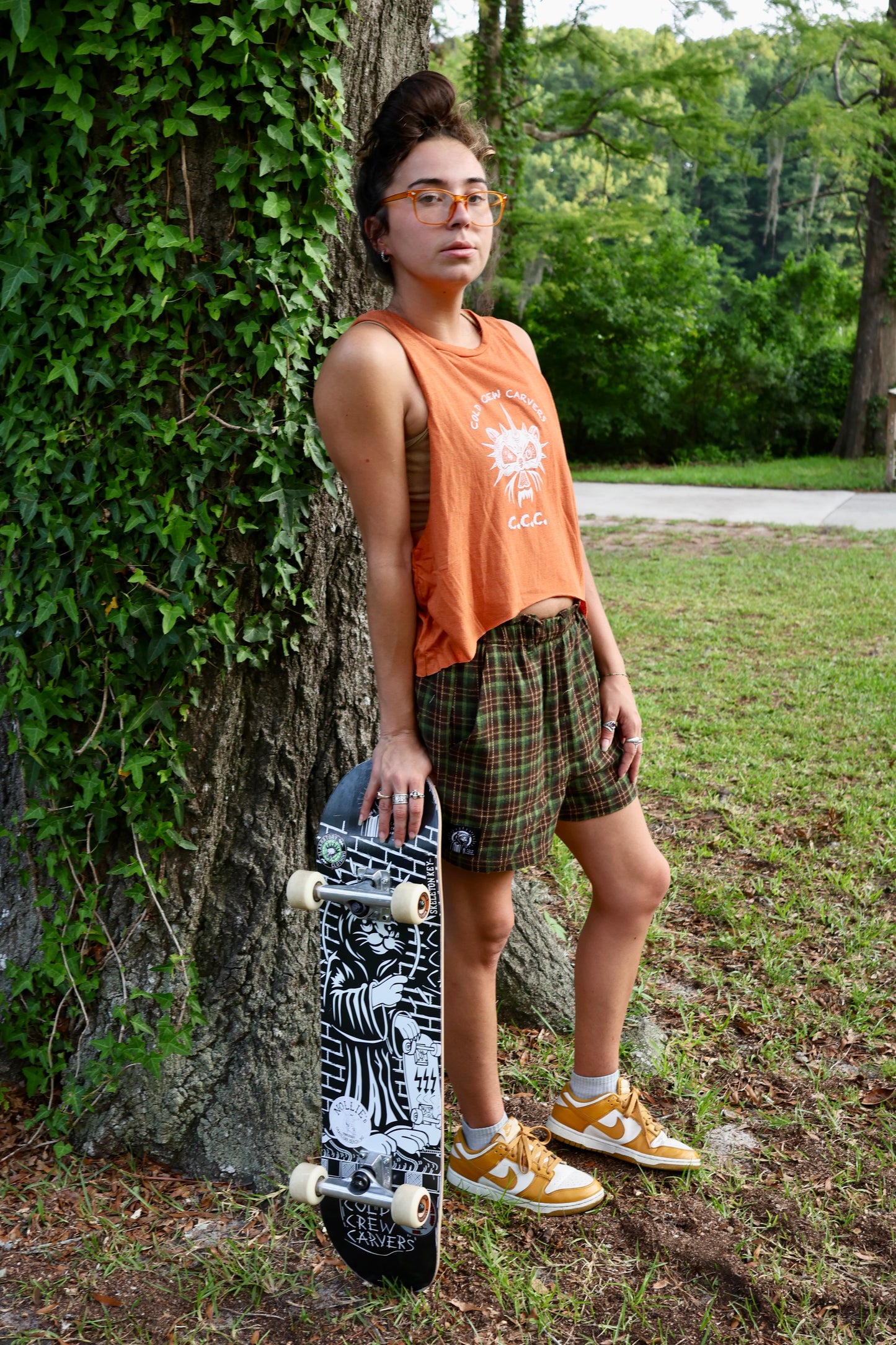 Plaid shorts