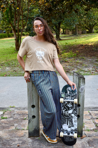 Multi-color striped pants