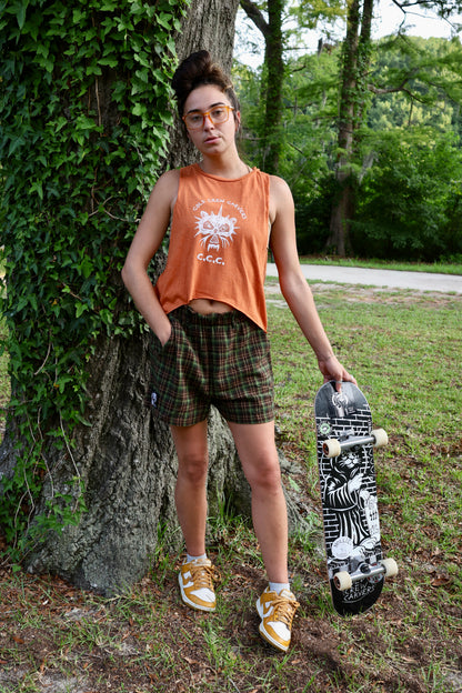 Plaid shorts
