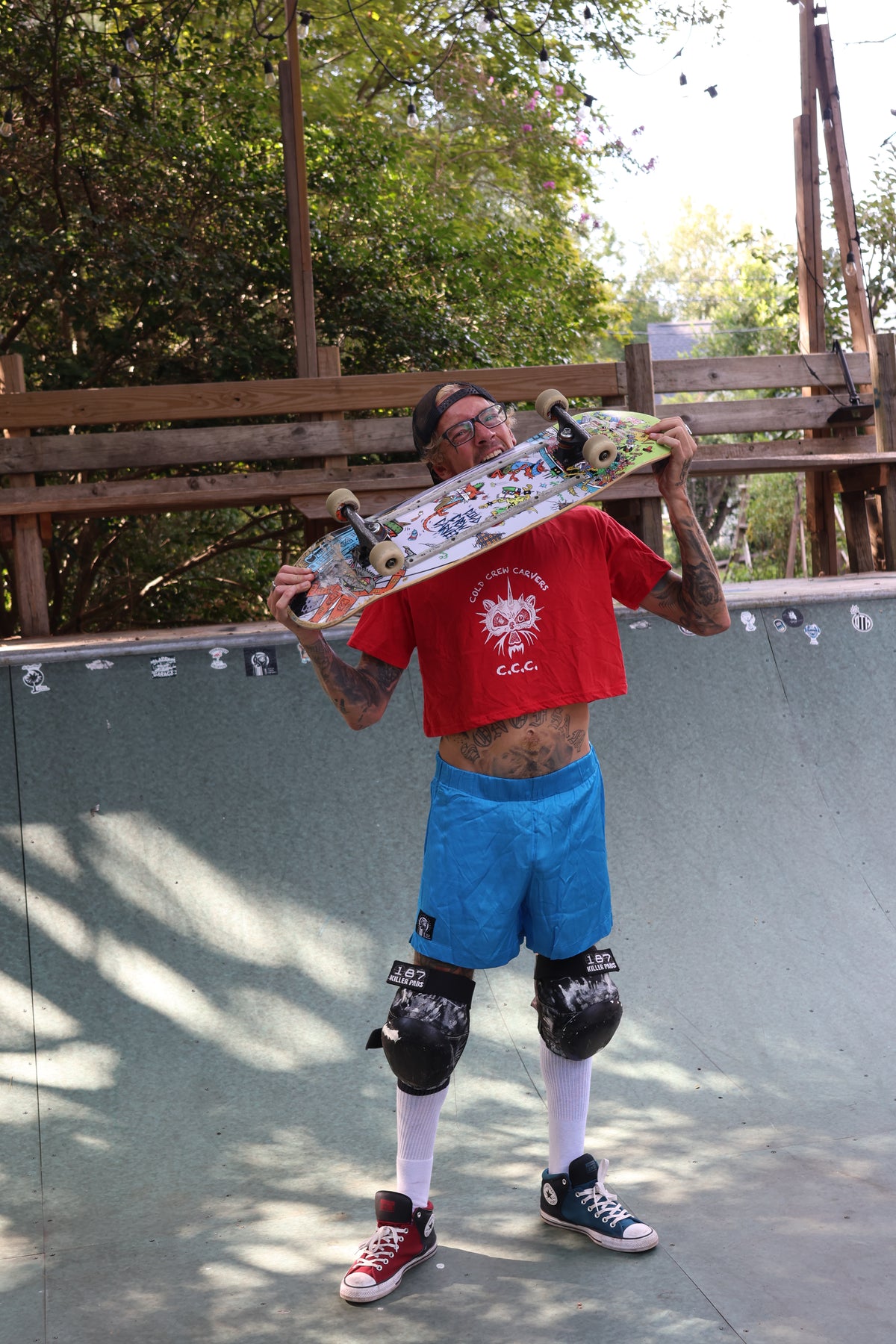 Let them Skate Deck by Bobby Drawsskullz