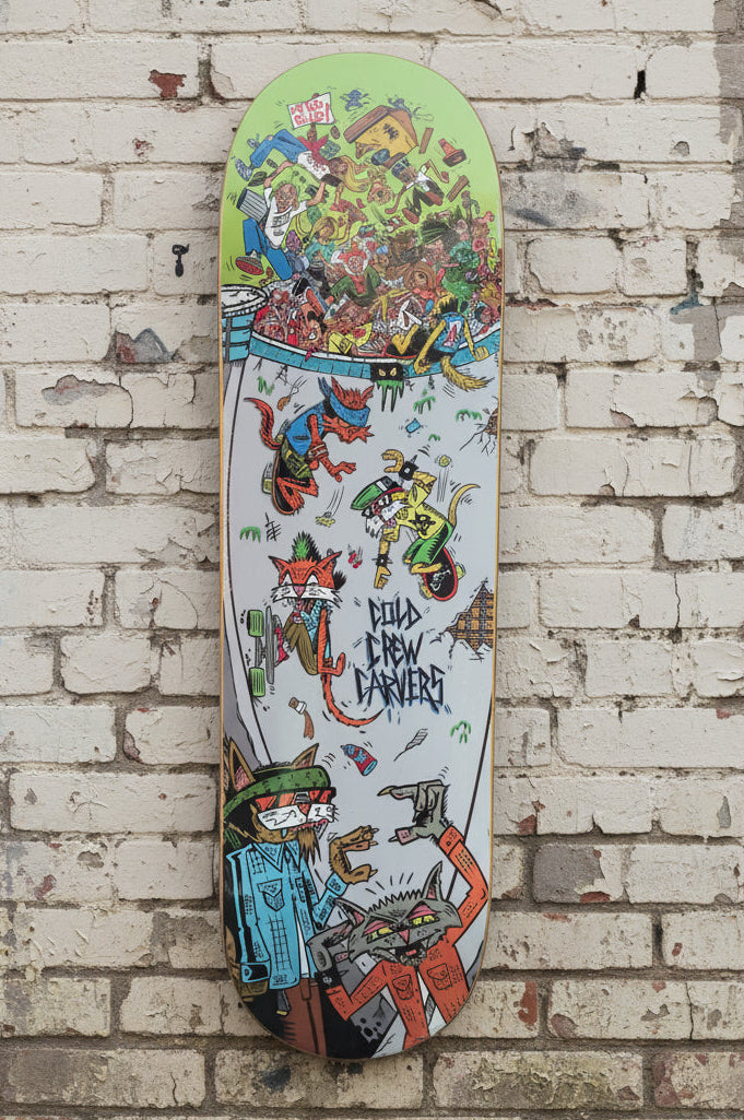 Let them Skate Deck by Bobby Drawsskullz