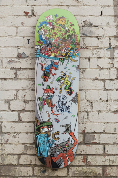 Let them Skate Deck by Bobby Drawsskullz