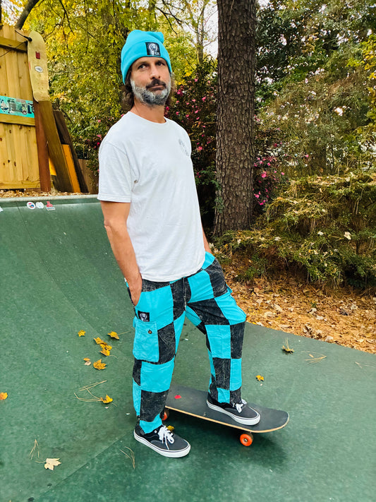 Carvers Checkered 90s Style Unisex Surf Pants