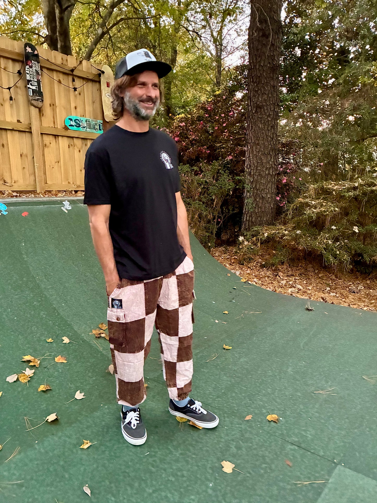 Carvers Checkered 90s Style Unisex Surf Pant