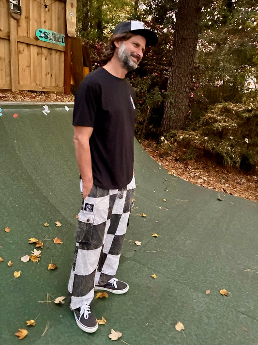 Carvers Checkered 90s Style Unisex Surf Pant