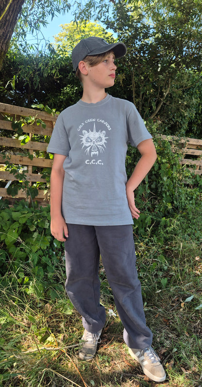 Short sleeve C.C.C. Cat Skull Logo t-shirt