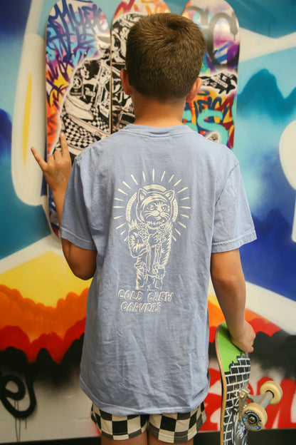 C.C.C. Ollie Cat Punk Kitty Graphic Short Sleeve T-Shirt