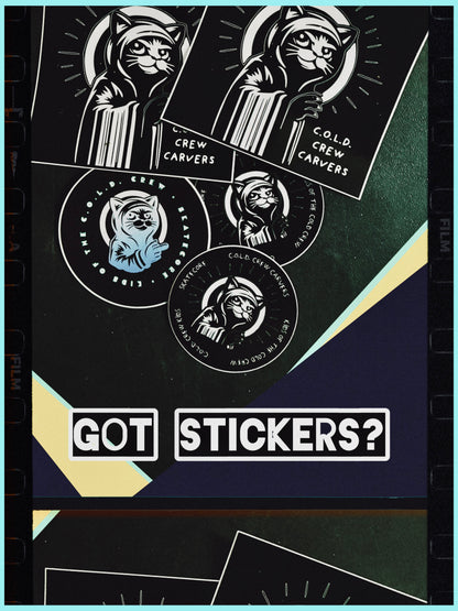 C.O.L.D. Crew Carvers Sticker Multi-Pack